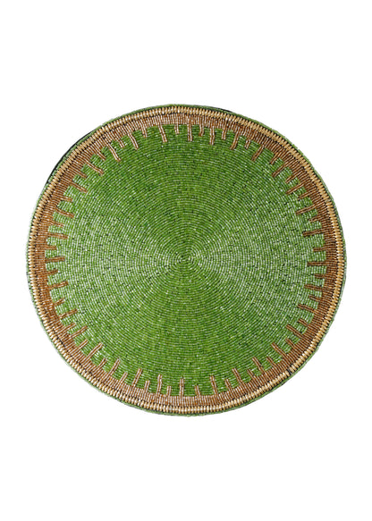 Verdant Deco Beaded Placemat