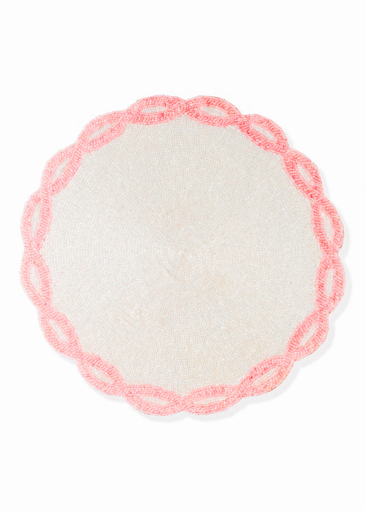 Blush Loop Beaded Placemat