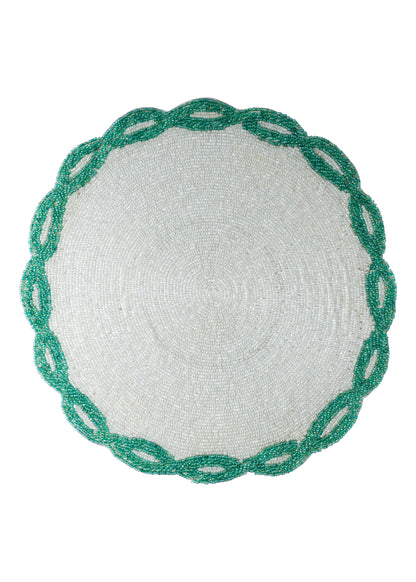 Emerald Links Beaded Placemat