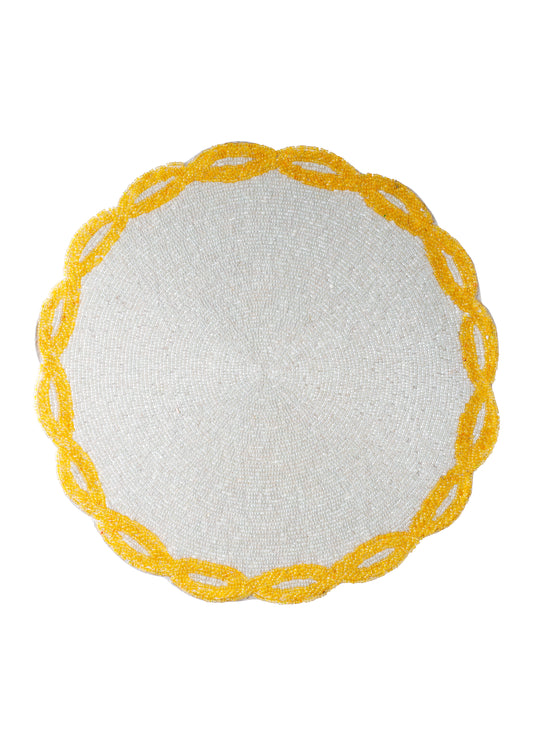 Marigold Links Beaded Placemat