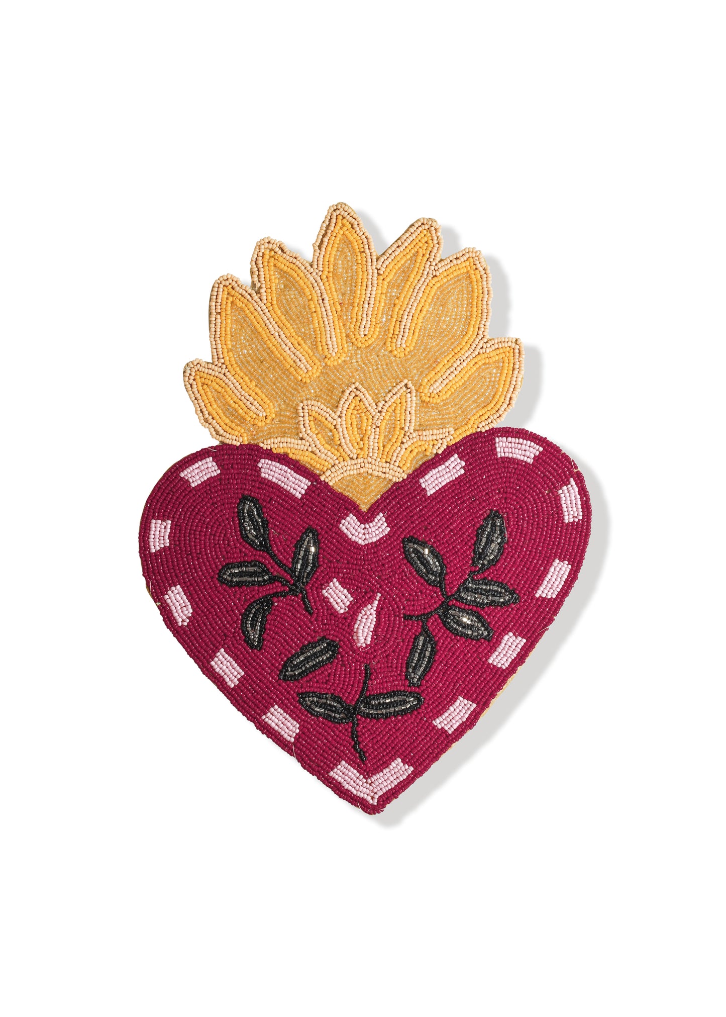 Sacred Heart Flame Beaded Placemat