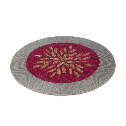 Gold Topped Beaded Placemat