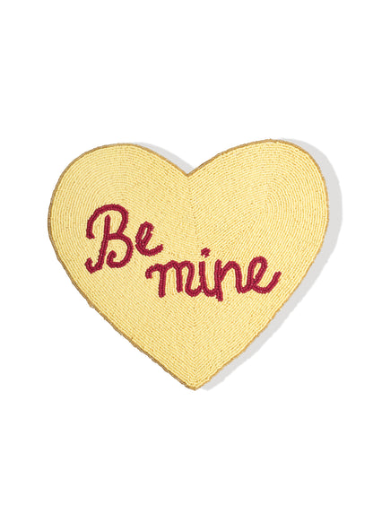 "Be Mine" Beaded Heart Placemat