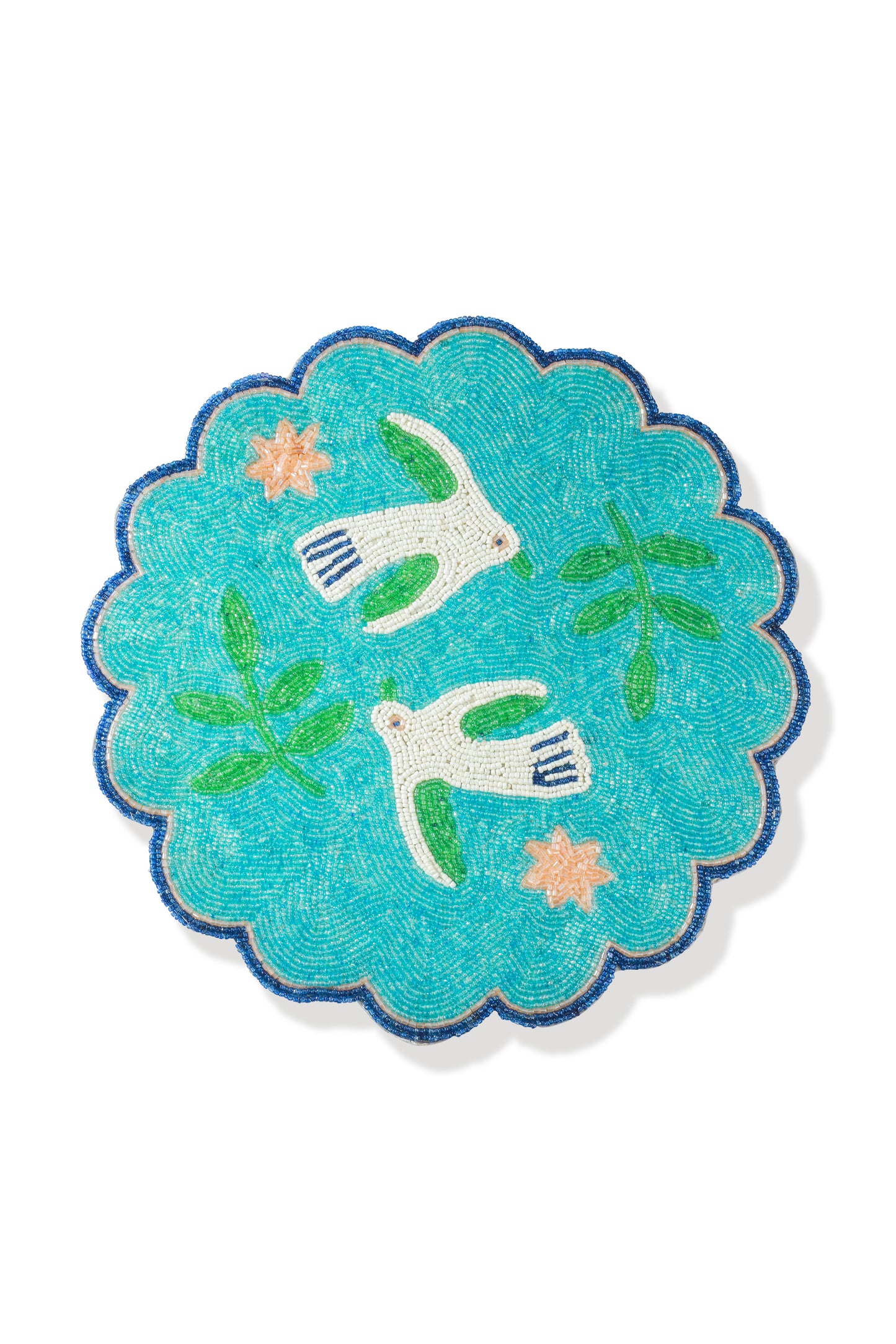 The "Aqua Serenity" Beaded Placemat