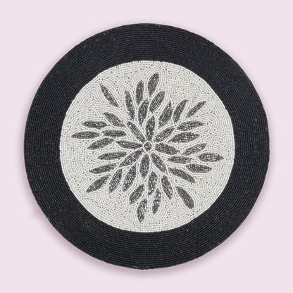 Silver Topped Beaded Placemat