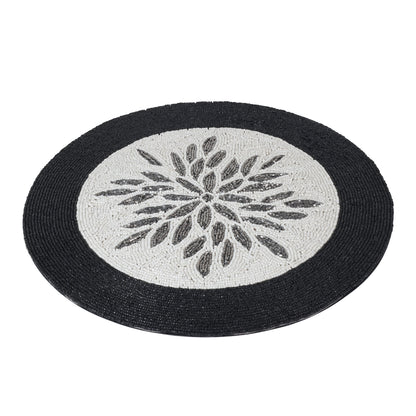 Silver Topped Beaded Placemat
