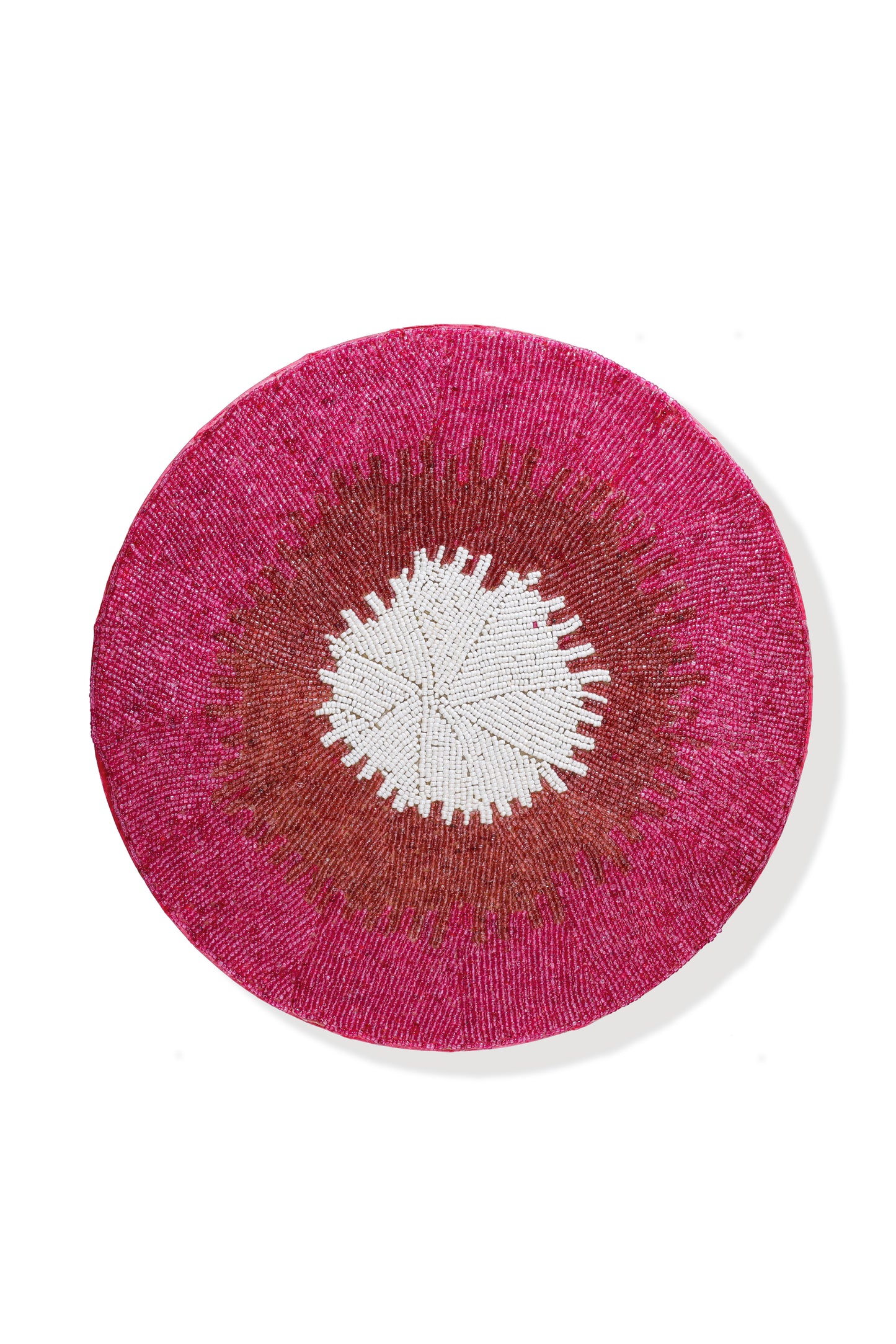 The "Fuchsia Solar" Beaded Charger