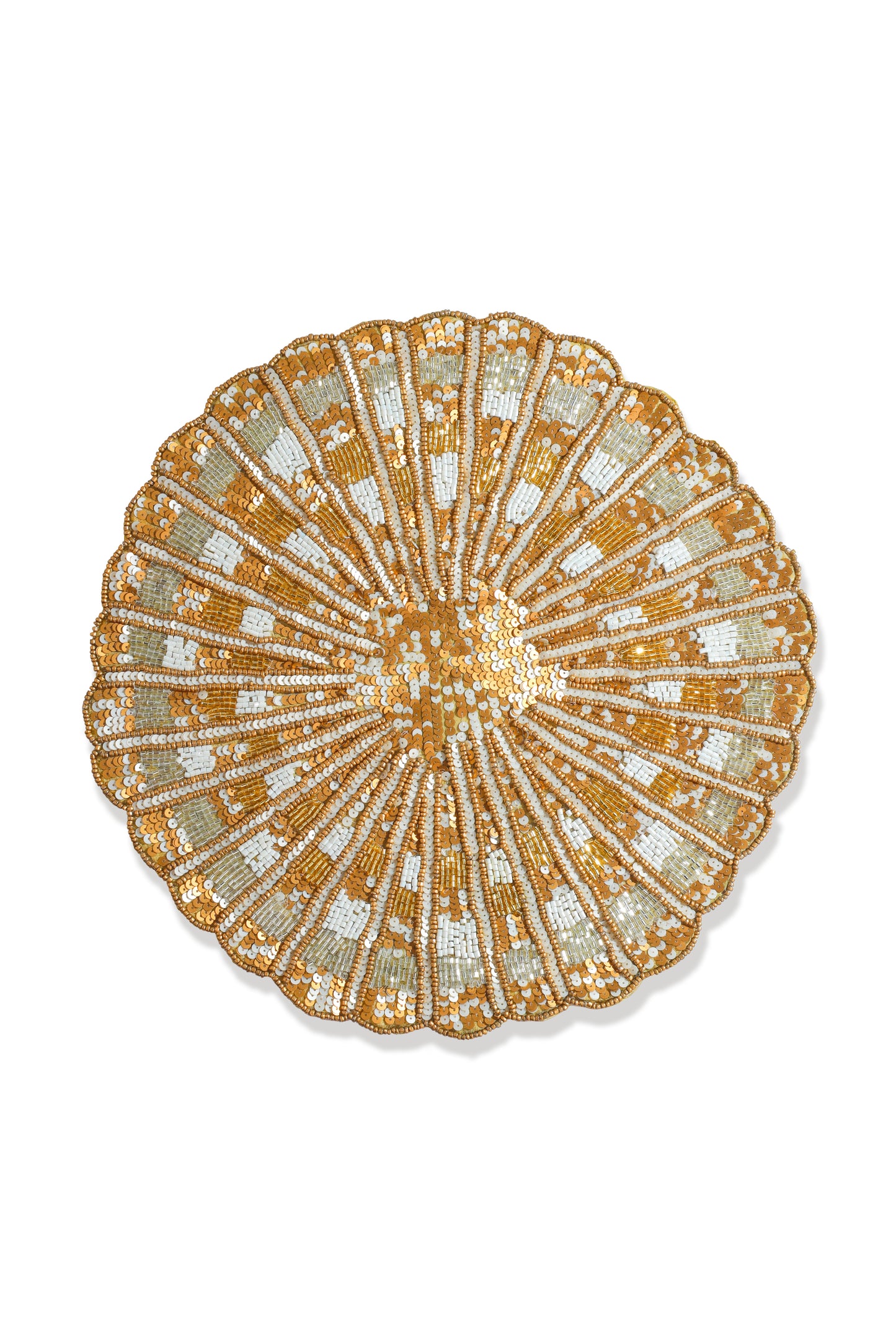 The "Gilded Imperial" Beaded Charger