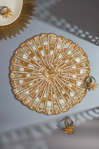 The "Gilded Imperial" Beaded Charger