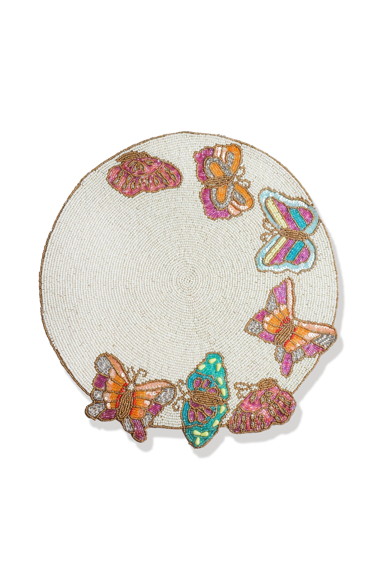 The "Flutter Garden" Beaded Placemat