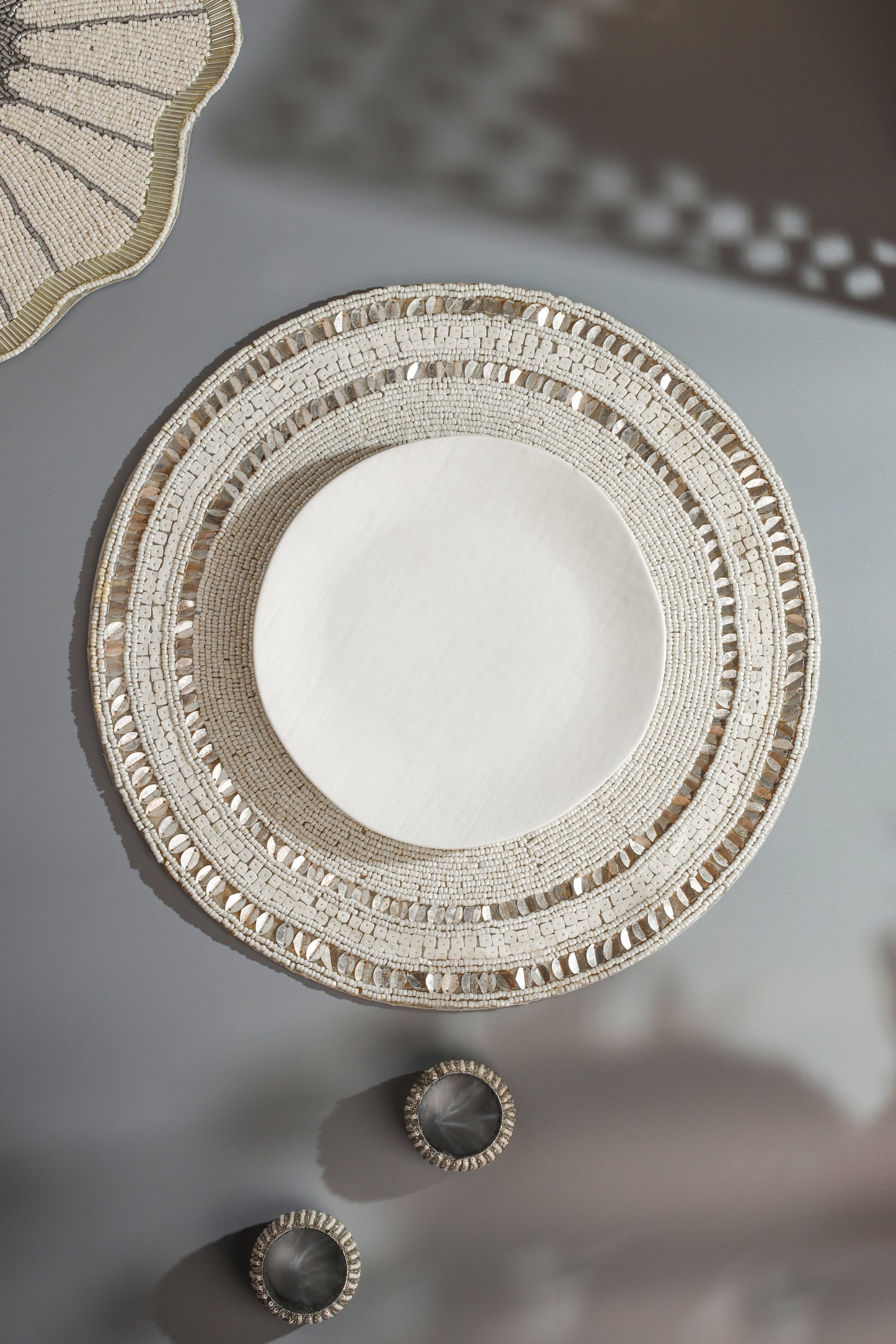 The "Coastal Pearl" Beaded Placemat