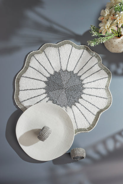 The "Ethereal Daisy" Beaded Placemat
