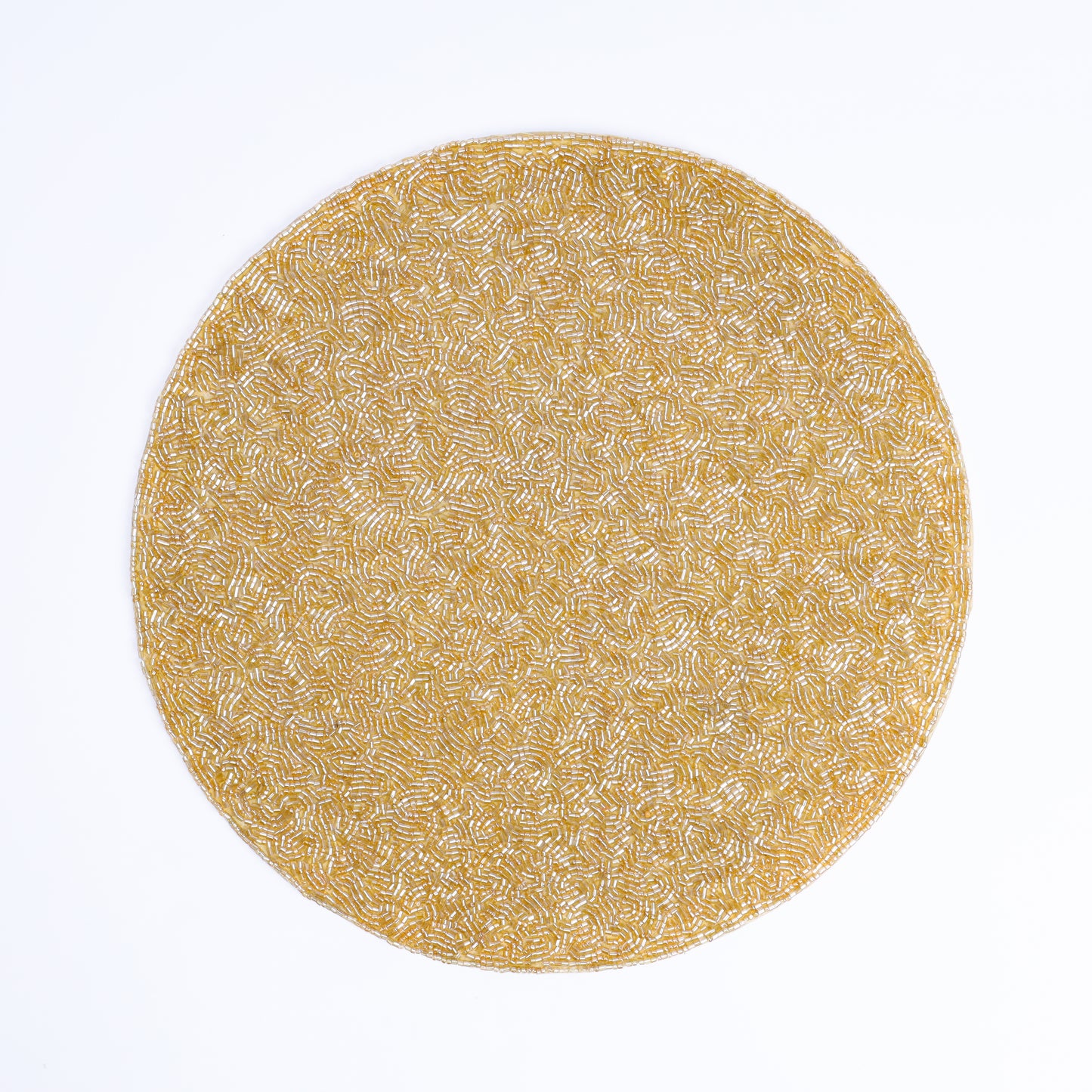 Gold Festive Beaded Placemat