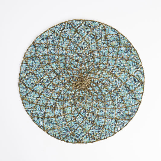 Royal Azure Beaded Placemat