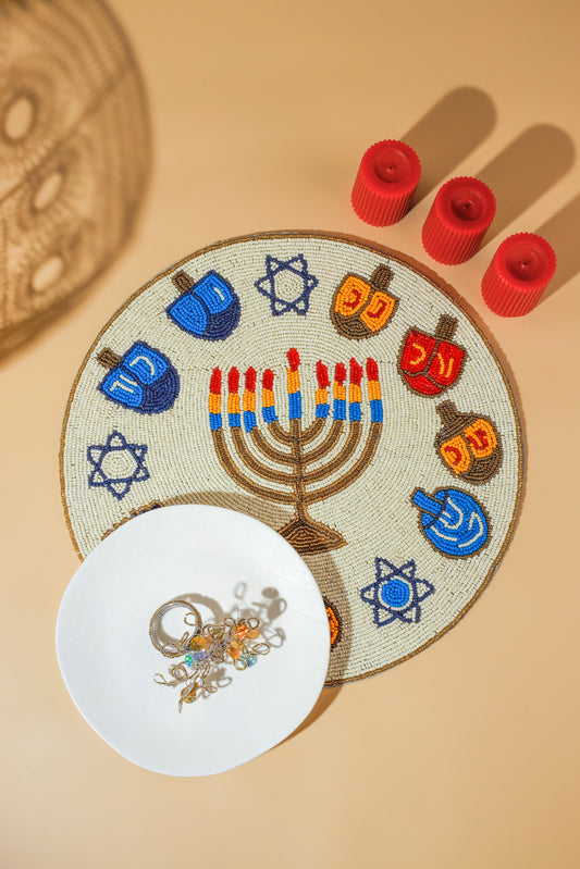 The "Holiday Joy" Beaded Placemat