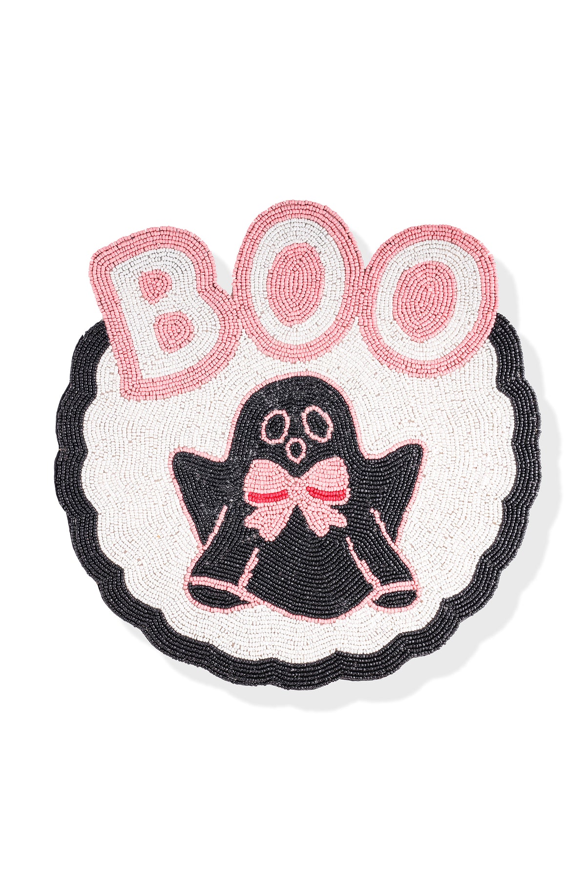 Boo Belle Beaded Halloween Placemat