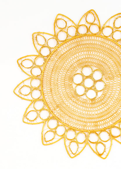 Gilded Radiance Metal Placemats