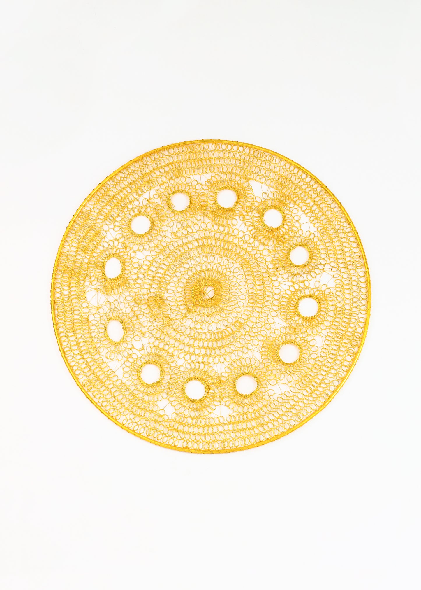 Midnight Petal Silhouette Metal Placemats