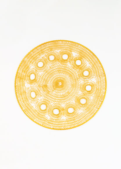 Midnight Petal Silhouette Metal Placemats