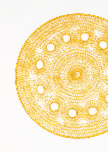 Midnight Petal Silhouette Metal Placemats