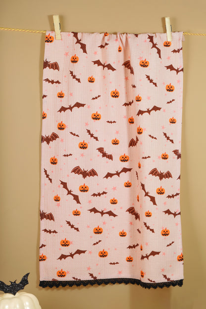 The "Haunted Hues" Artisan Kitchen Tea Towel Set of 3