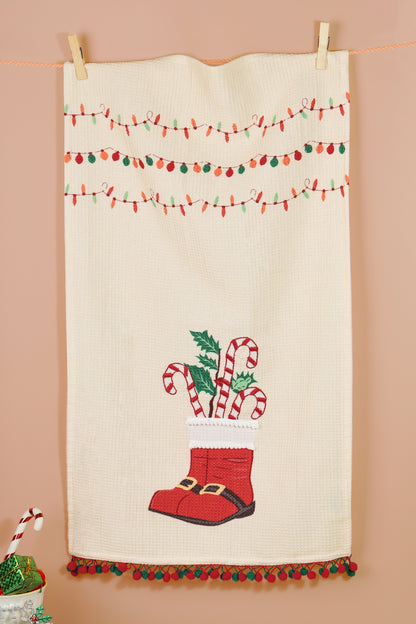 The "Jolly Kitchen" Artisan Tea Towel Set of 3
