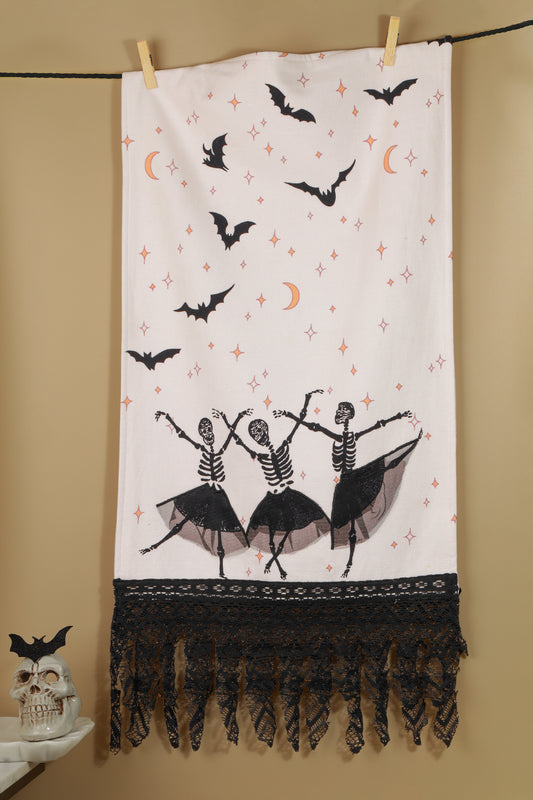 The "Elegantly Eerie" Artisan Kitchen Tea Towel Set of 3
