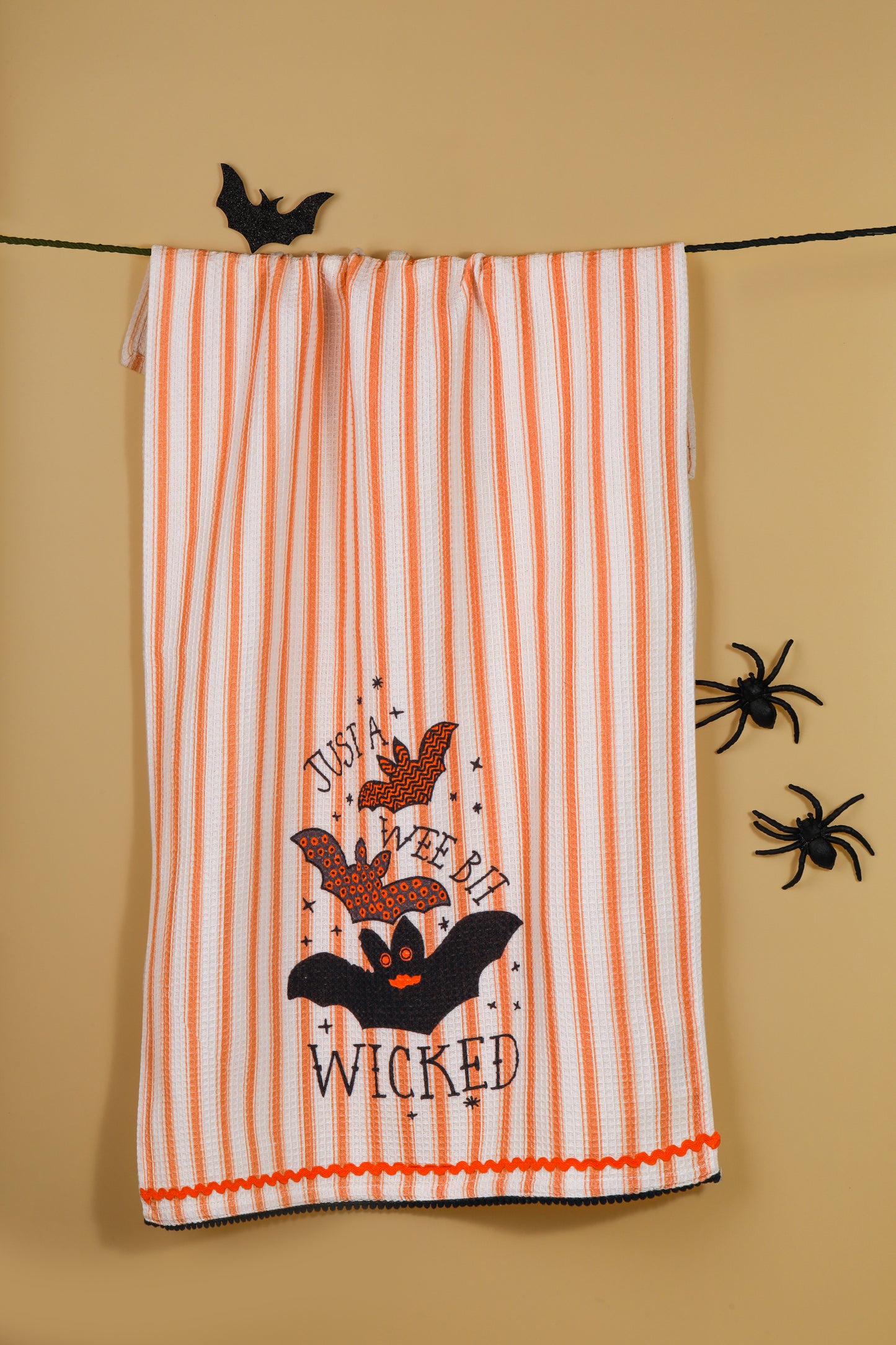 The "Wicked Whimsy" Artisan Kitchen Tea Towel Set of 3