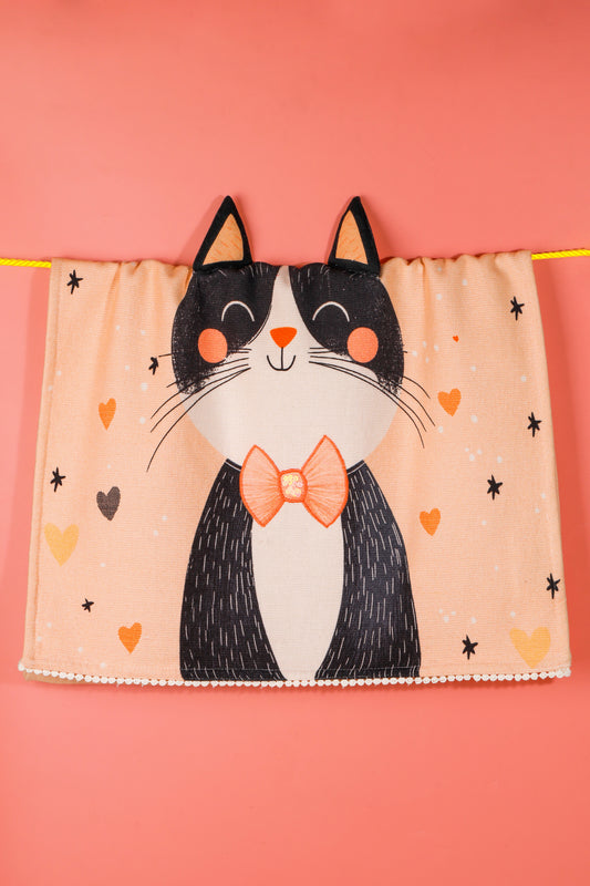 The "Cool Cats" Artisan Kitchen Tea Towel Set of 3