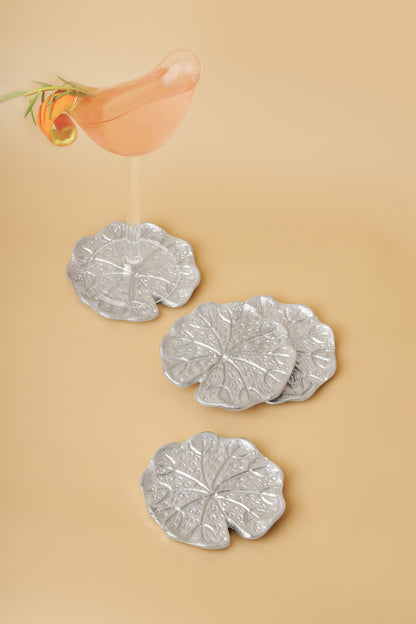 Victoria Argentum Lily Pad Coasters | Set of 4
