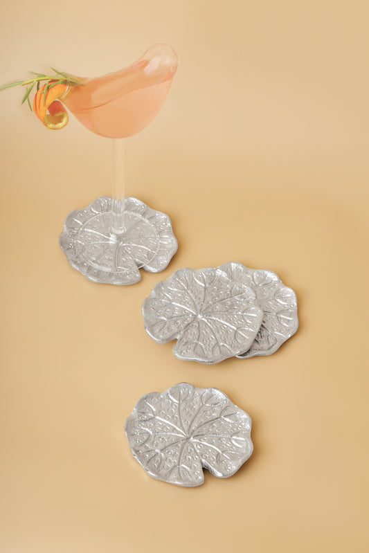 Victoria Argentum Lily Pad Coasters | Set of 4
