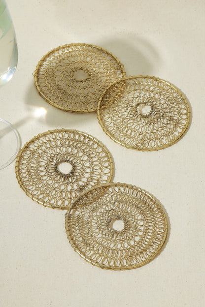 Aeon Minimalist Mesh Coasters – Set of 4
