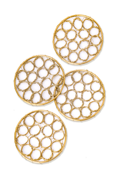 Catenary Sculptural Ring Coasters – Set of 4