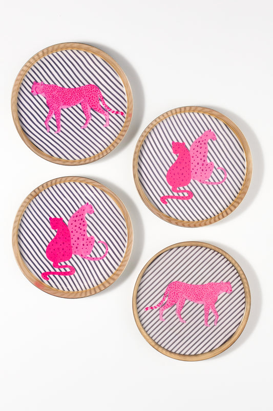 Bold Pop Metal Coaster Set