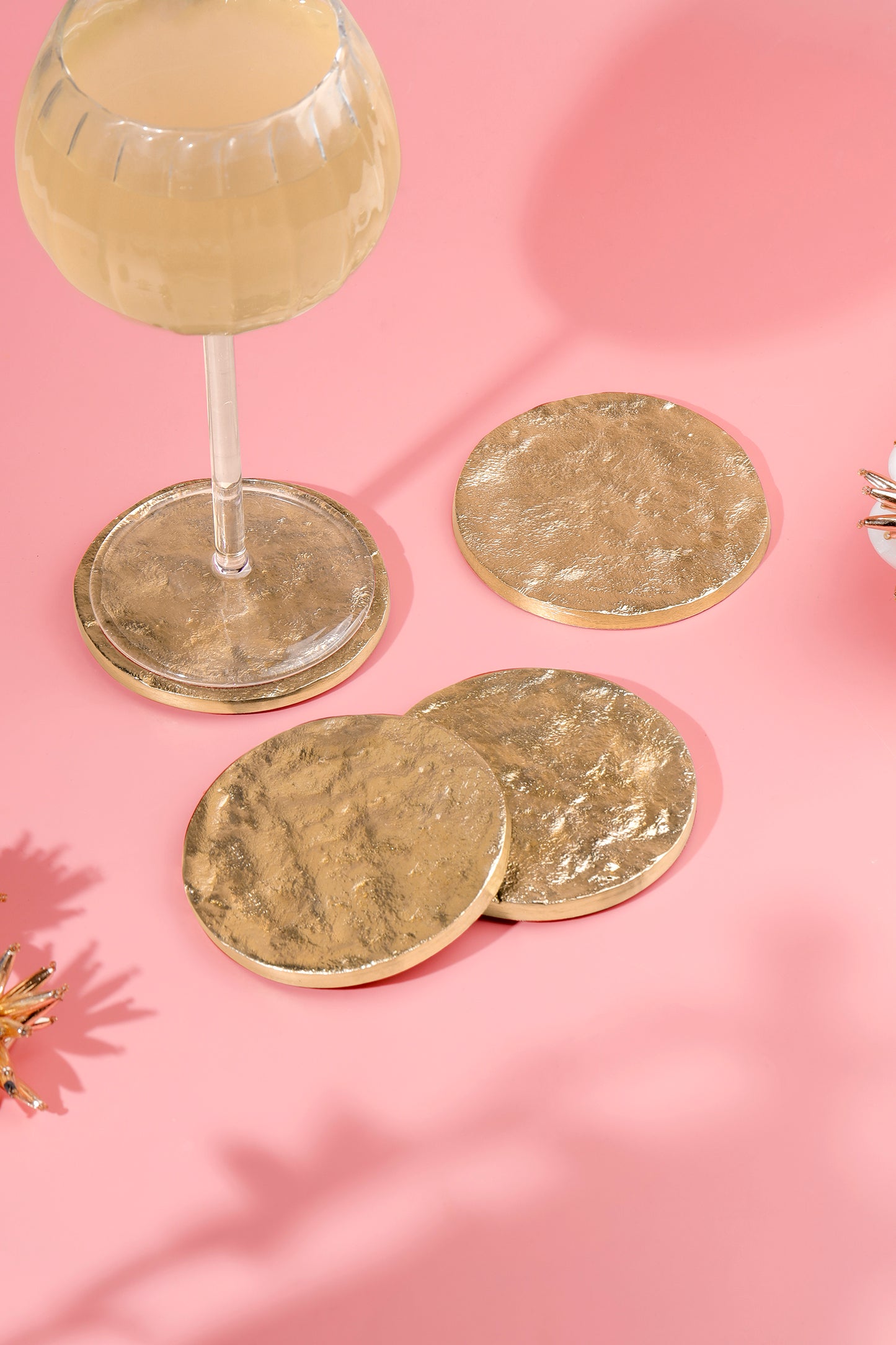 Molten Gold Coaster Set