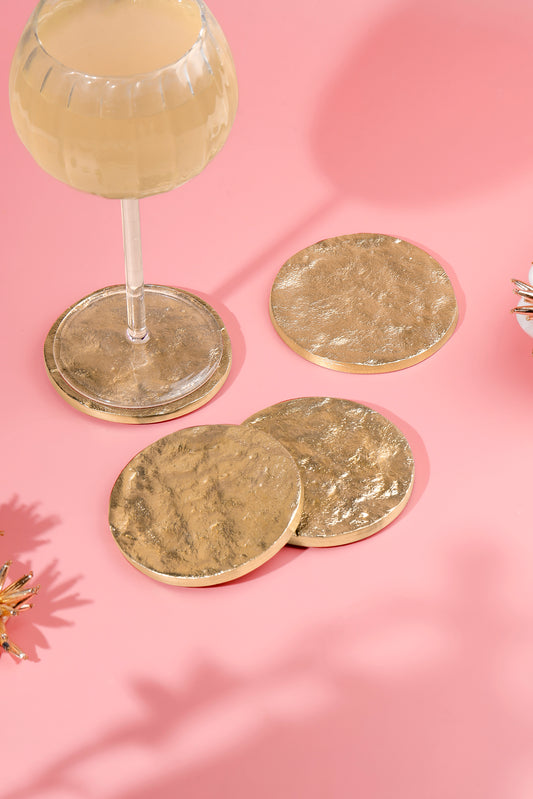 Molten Gold Coaster Set