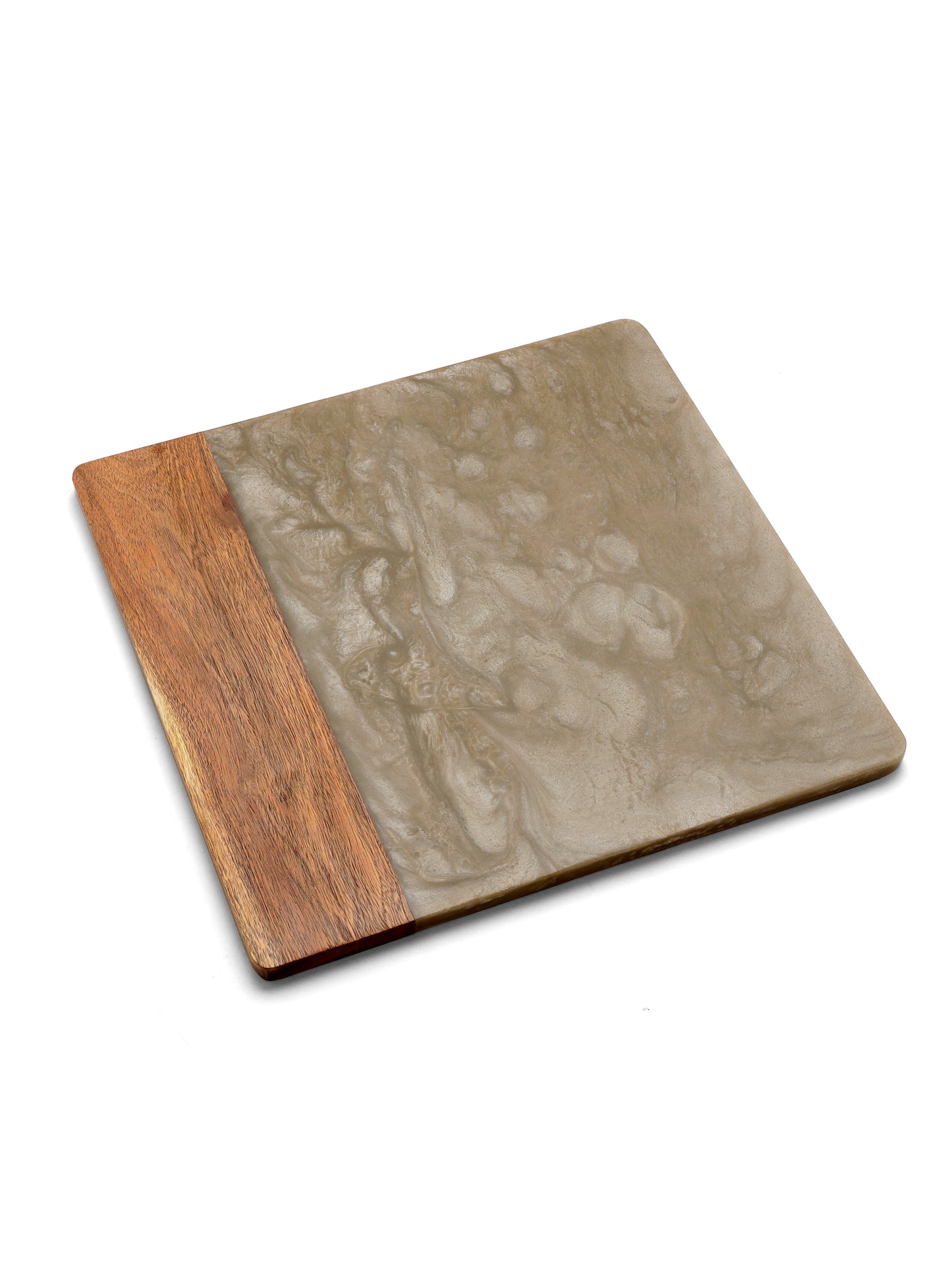 Brown Resin & Wood Cheese Board