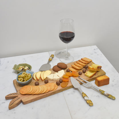 Leaf Mango Wooden Cheese Platter