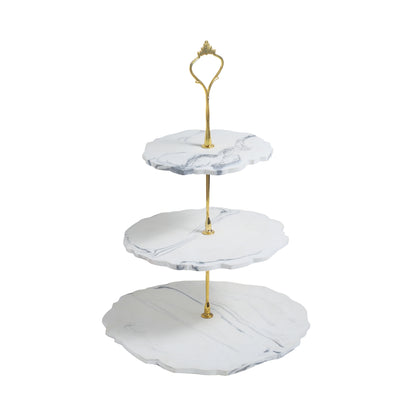 Tiramisu Three-Tier Resin Dessert Stand