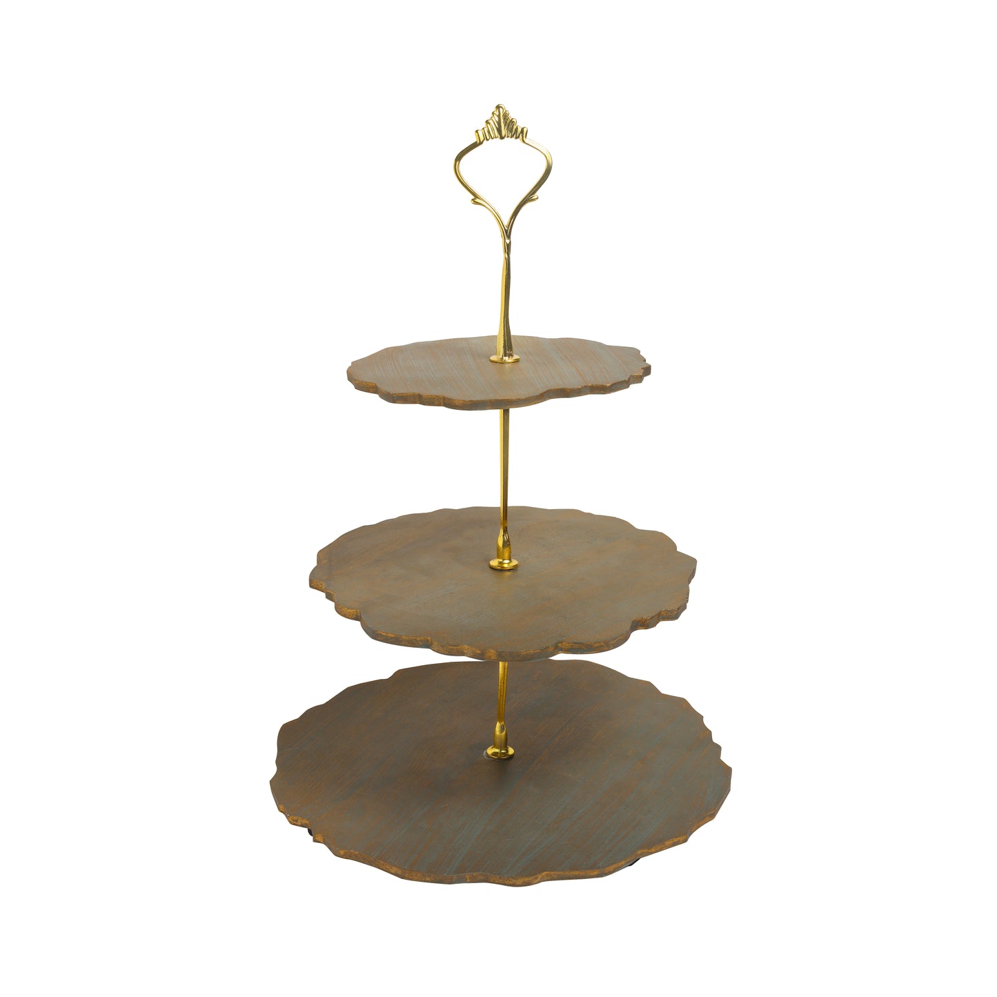 Tiramisu Three-Tier Resin Dessert Stand
