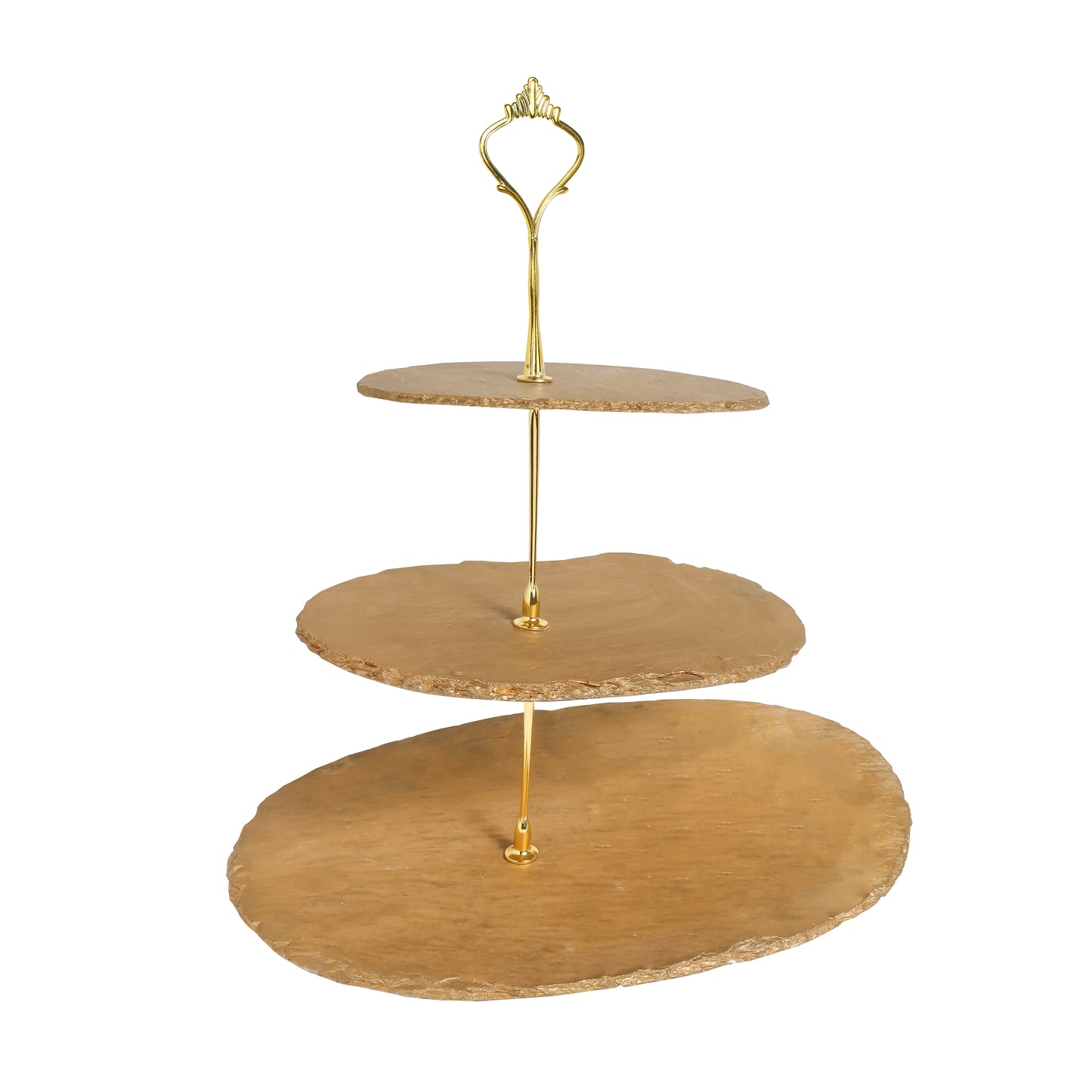 Tiramisu Three-Tier Resin Dessert Stand