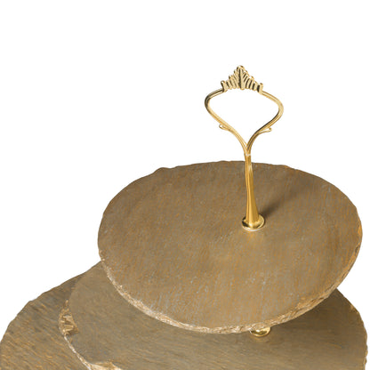 Tiramisu Three-Tier Resin Dessert Stand