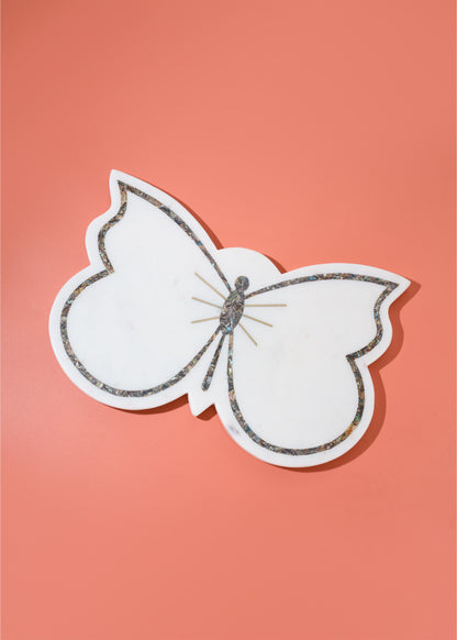Abalone Butterfly Marble Platter