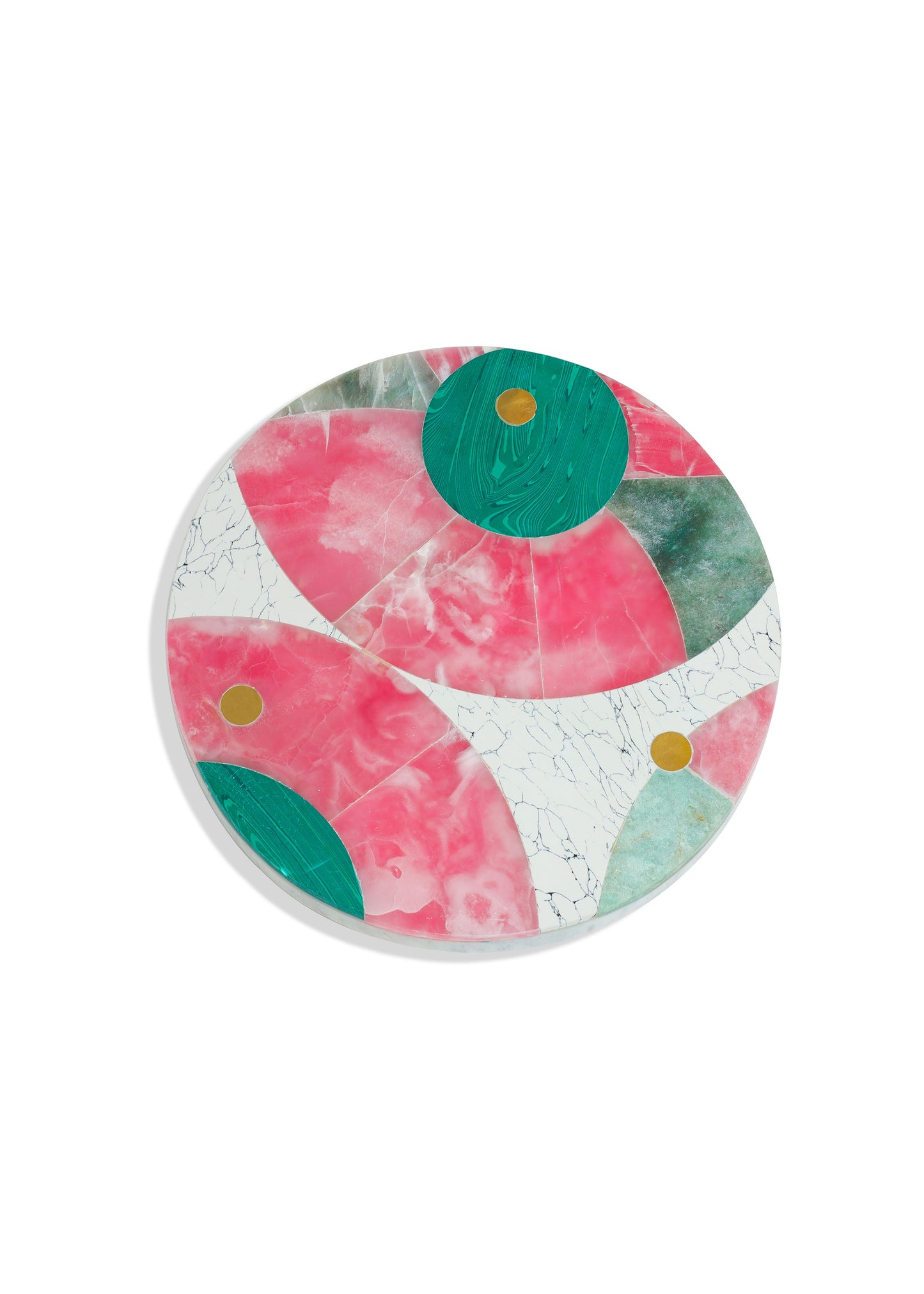 Aurora Splendor Gemstone Marble Platter