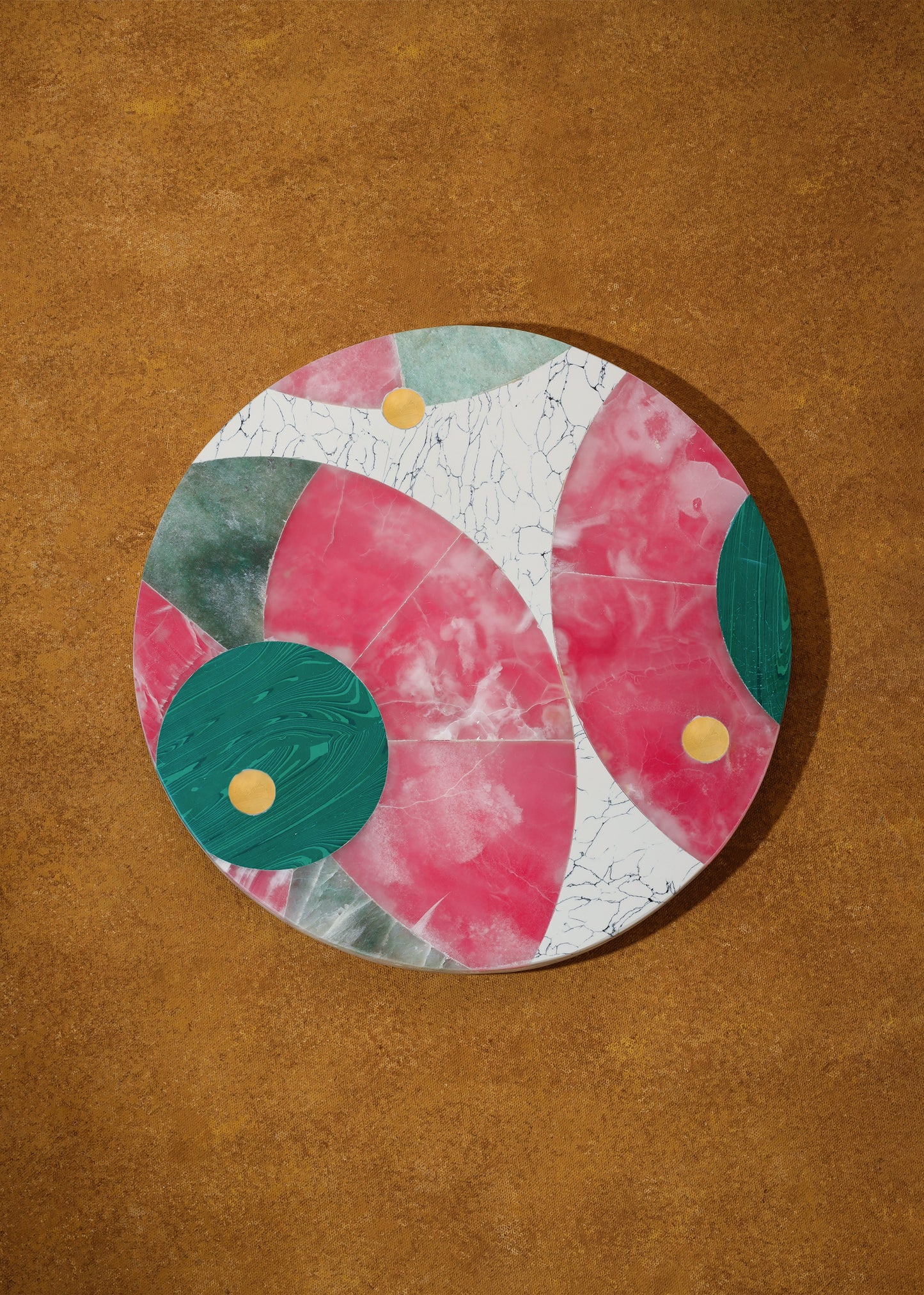 Aurora Splendor Gemstone Marble Platter