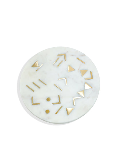 Aristocrat Geometric Marble Platter