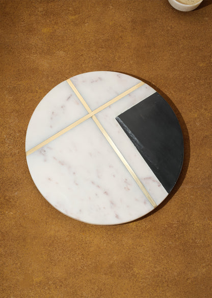 The Classic Monochrome Marble Platter