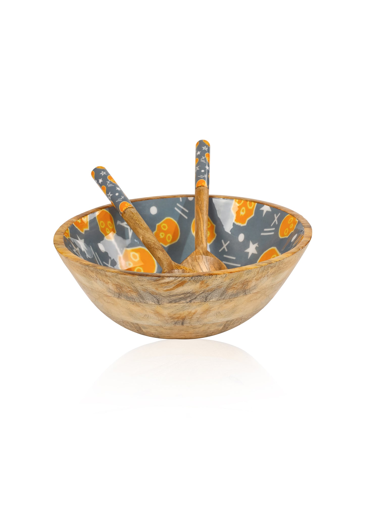 Spooky Skulls Salad Bowl Set