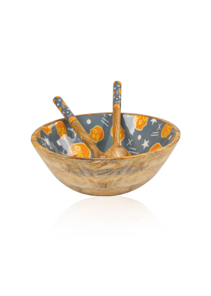 Spooky Skulls Salad Bowl Set