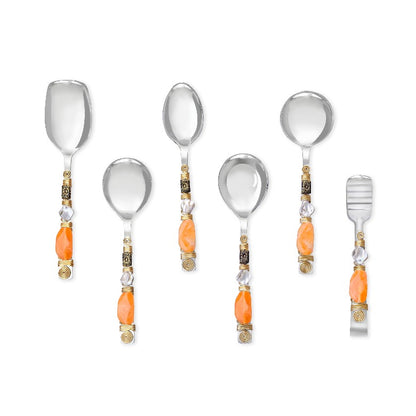 Sunset Glow Serving Spoons (Set Of 6)